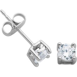 Swarovski zirconia round cut stud earings